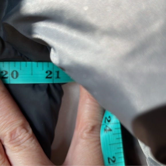 Gap Puffer Hooded Coat Knee Length Down Feather Black Size Medium - Picture 11 of 13